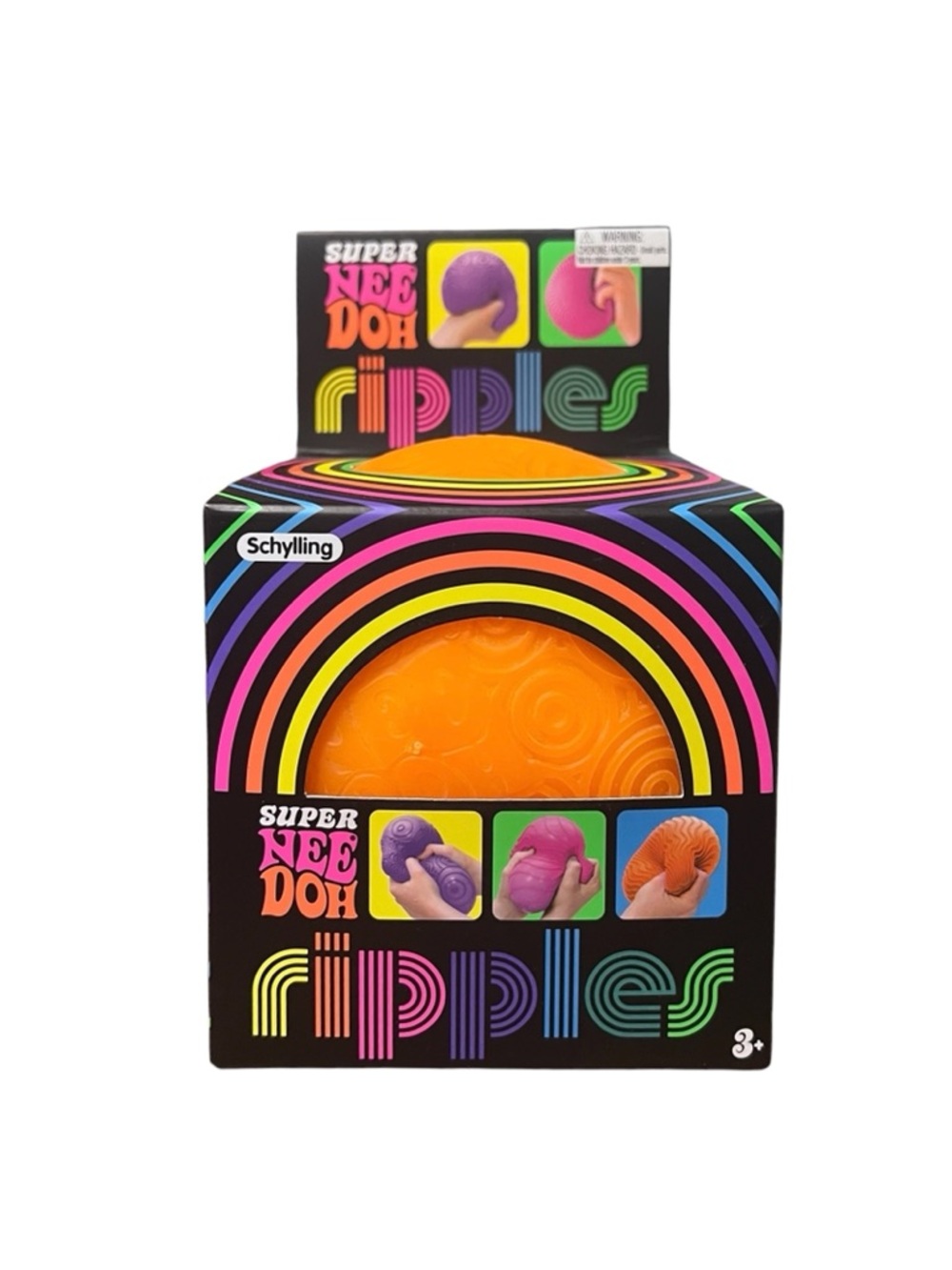*SUPER RARE* NEEDOH  NeeDoh Ripples XL Orange Giant Sensory Squishy